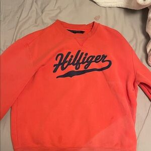 Tommy Hilfiger Red Crew Neck Sweater